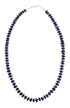Native American Lapis and Bloodstone Sterling Silver Bead Necklace JX126881